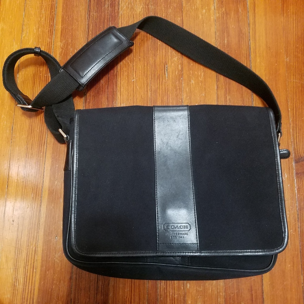 Coach mixed media messenger bag
